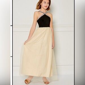 Chic Black and Cream Women's Prom Dress